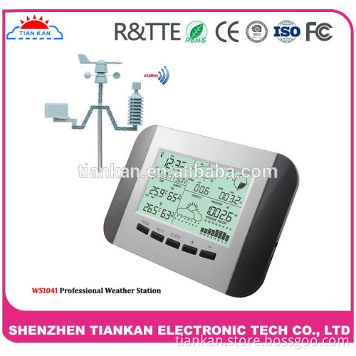 Pro Wireless Weather Station with PC connection, wind speed, weather forecast